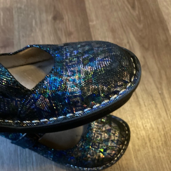 Alegria Paloma Rave on the Nile Blue Metallic MaryJane Shoe JIL-321 - Picture 5 of 8